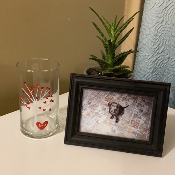 ❤️ Valentines Glass Heart Tree Vase ❤️ - Picture 3 of 4